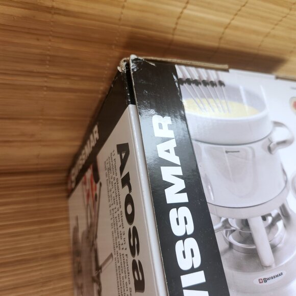 Fondue Set Swissmar Arosa Stainless Steel 11 Piece Meat Cheese Chocolate New - Picture 8 of 12